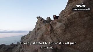 Nothing on the rocks, but the girl got a creampie in her ass