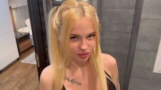 A stunning blonde with a perfect body is caught in a steamy stepbrother scenario