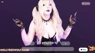 A cute girl in a scary costume is being fucked by her partner