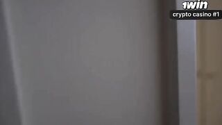A couple gets intimate, with the girl moaning as he rubs her pussy