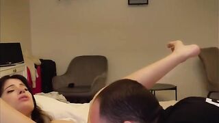 The girl managed to experience several orgasms with her boyfriend
