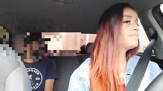 The hot girl is about to be fucked by her Uber driver