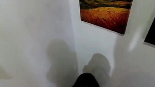 An amateur Latina with a big ass has anal sex and gets creampied
