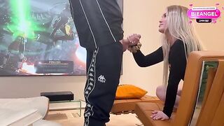 The beautiful girl agreed to have sex in exchange for something important