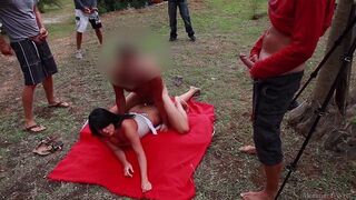Beach orgy compilation with Alexandra Wett and more