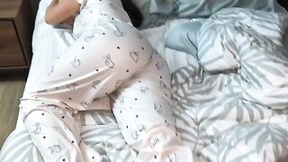 A step mom can't let her son pass by without hard sex