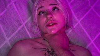 A hot blond girl seduces her stepbrother and gets fucked hard