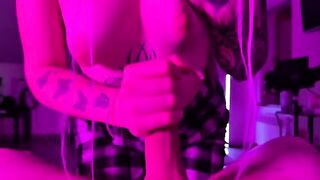 A hot blond girl seduces her stepbrother and gets fucked hard