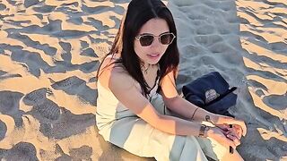 An empty beach isn't the ideal spot for getting intimate