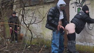 A girl was fucked in public and she liked it