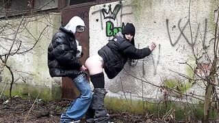A girl was fucked in public and she liked it