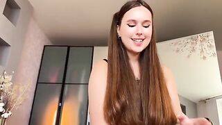 Girl demonstrates her sexual abilities to a potential client