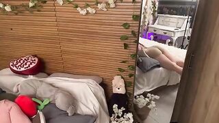 A girl took a guy’s cock in her hands as if it were a treasure