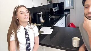 A scholarship is not enough for a girl, so she gets more from her stepbrother