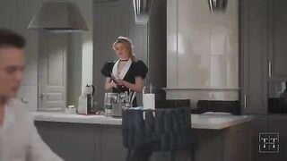 The girl was having fun with someone when the boss unexpectedly visited
