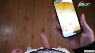 The girl was caught and fucked in her mouth