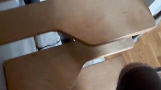 A cute 18-year-old girl relaxes with a vibrating toy in her pussy