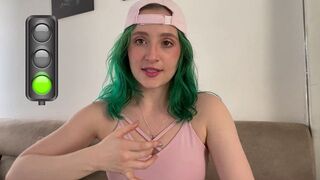 A girl satisfies herself with her favorite sex toy in a steamy scene