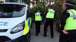 A policeman arrested Lily Phillips for indecent exposure, but she offered him a blowjob