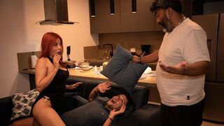 Celeste Alba prepares her Latina ass for her husband's big cock