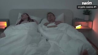 She was moaning as she felt the cum inside her