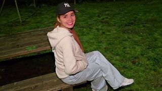 A girl has sex with a stranger she met in the park, it all happened very organically