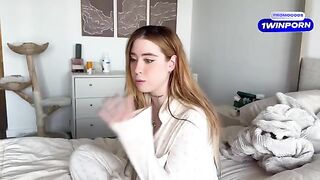 A girl was almost caught as she was getting intimate with her boyfriend