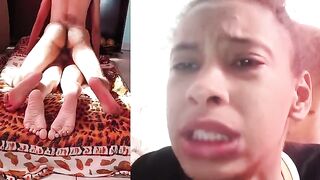 The ring tightens, and the cock bursts through the ass of a Brazilian babe