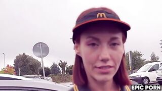 The worker gave the girl a portion of sperm in her anal