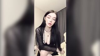 The girl with a strong gothic style likes to be dominated and fucked hard