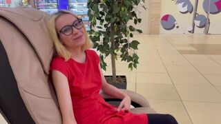 A beautiful girl agreed to have sex for money in the toilet