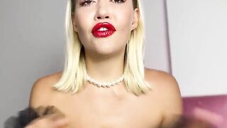 A desperate blonde is begging to be completely overwhelmed by intense pleasure