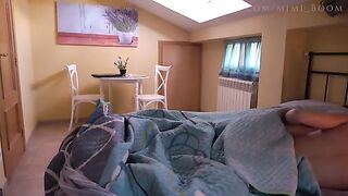 Waking up man with gentle morning touch - Mimi Boom