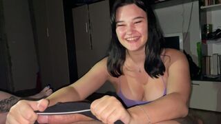 She sucked a dick at the party for the sake of the bet, everyone liked it