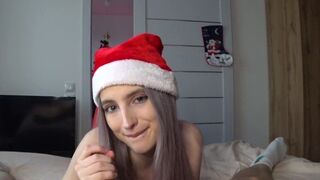 Anny Walker fucked her neighbor’s pussy on Christmas Eve, showcasing her slim physique and 34C curves in this steamy encounter