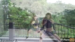 A sexy dance performance by Jasmine J, showcasing her passionate and creative side with a fuck machine twist