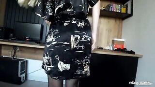 Anny Walker has sex with her stepmom and cums in her mouth wearing glasses
