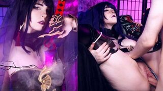 Raiden Shougun secret quest scene - cosplay MollyRedWolf