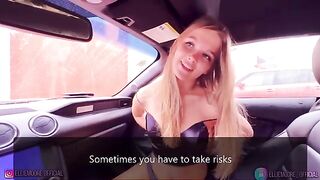She fell in love and gave a blowjob in the car