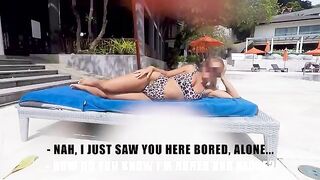 A pickup at the pool turns into a steamy encounter in an apartment