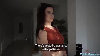 Photography studio agent fucked petite teen Little Eliss for cash