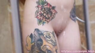 Stepbrother fucks his stepsister in the shower, a steamy and forbidden encounter