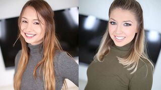 Taylor Sands and Akarra Summers flaunt their bodies and skillfully suck cock in POV