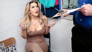 Gorgeous MILF Kayla Paige gets strip searched for theft